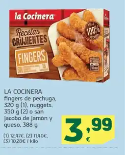 HiperDino LA COCINERA fingers de pechuga nuggets oferta