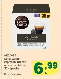 HiperDino NESCAFÉ Dolce Gusto espresso intenso o café con leche, 30 cápsulas oferta
