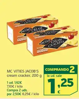 HiperDino MC VITIES JACOB'S cream cracker oferta