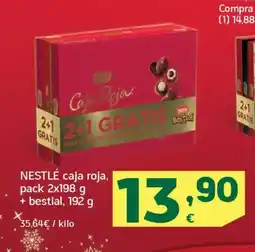 HiperDino NESTLÉ caja roja oferta
