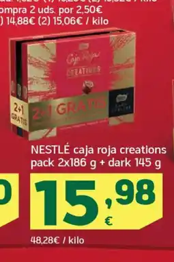 HiperDino NESTLÉ caja roja creations oferta