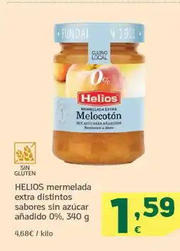 HiperDino HELIOS mermelada extra distintos sabores sin azúcar oferta