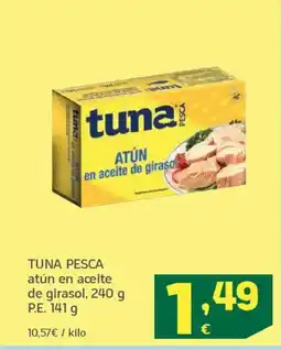 HiperDino TUNA PESCA atún en aceite de girasol oferta