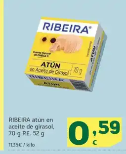 HiperDino RIBEIRA atún en aceite de girasol oferta