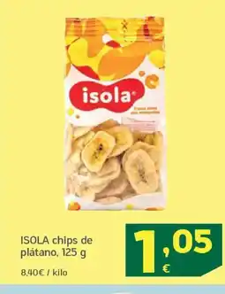 HiperDino ISOLA chips de plátano oferta