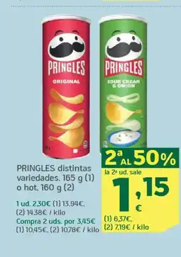 HiperDino PRINGLES distintas variedades, o hot oferta