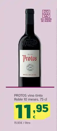 HiperDino PROTOS vino tinto Roble 10 meses oferta