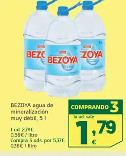 HiperDino BEZOYA agua de mineralización muy débil oferta