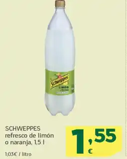 HiperDino SCHWEPPES refresco de limón o naranja oferta