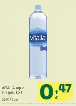HiperDino VITALIA agua sin gas oferta