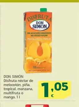 HiperDino DON SIMÓN Disfruta néctar de melocotón, piña, tropical, manzana, multifruta o mango oferta