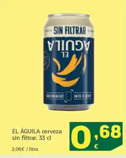 HiperDino EL ÁGUILA cerveza sin filtrar oferta