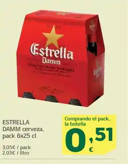 HiperDino ESTRELLA DAMM cerveza oferta