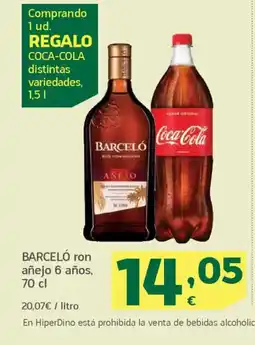 HiperDino BARCELÓ ron añejo 6 años oferta