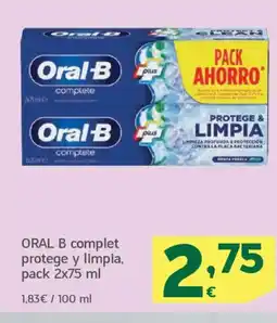 HiperDino ORAL B complet protege y limpia oferta