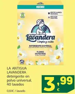 HiperDino LA ANTIGUA LAVANDERA detergente en polvo universal, 40 lavados oferta