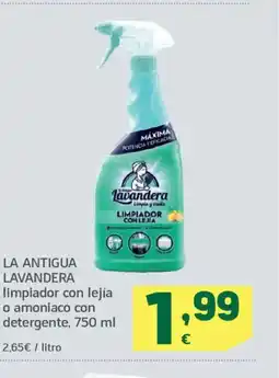 HiperDino LA ANTIGUA LAVANDERA limpiador con lejía o amoniaco con detergente oferta