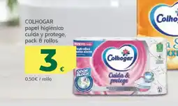 HiperDino COLHOGAR papel higiénico cuida y protege oferta