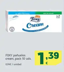 HiperDino FOXY pañuelos cream oferta