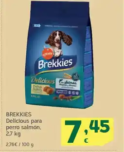 HiperDino BREKKIES Delicious para perro salmón oferta