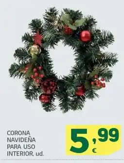 HiperDino Corona navideña para uso interior oferta