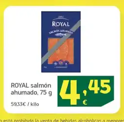 HiperDino ROYAL salmón ahumado oferta