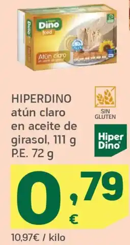 HiperDino HIPERDINO atún claro en aceite de girasol oferta