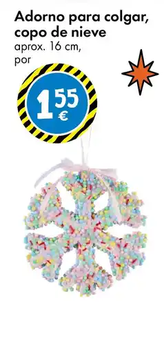TEDi Adorno para colgar, copo de nieve oferta