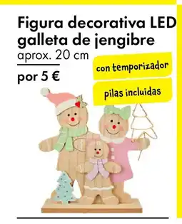 TEDi Figura decorativa LED galleta de jengibre oferta