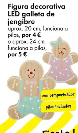 TEDi Figura decorativa LED galleta de jengibre oferta