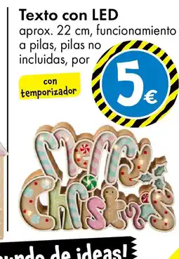 TEDi Texto con LED oferta