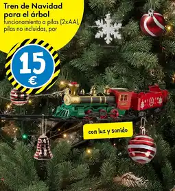 TEDi Tren de Navidad para el árbol oferta