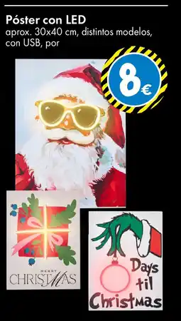 TEDi Póster con LED oferta