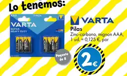 TEDi VARTA Pilas oferta