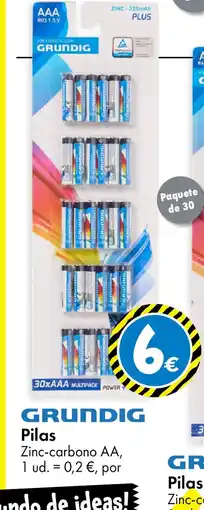 TEDi GRUNDIG Pilas oferta