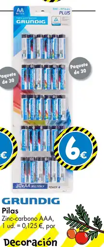 TEDi GRUNDIG Pilas oferta