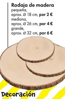 TEDi Rodaja de madera oferta