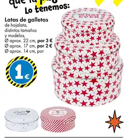 TEDi Latas de galletas oferta