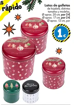 TEDi Latas de galletas oferta