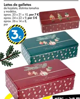 TEDi Latas de galletas oferta