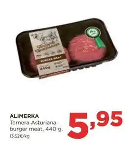 Alimerka ALIMERKA Ternera Asturiana burger meat oferta