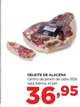 Alimerka DELEITE DE ALACENA Centro de jamón de cebo 50% raza ibérica oferta