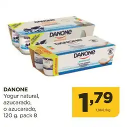Alimerka DANONE Yogur natural, azucarado oferta