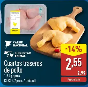 Cuartos traseros de pollo