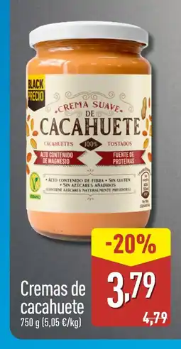 ALDI Cremas cacahuete oferta