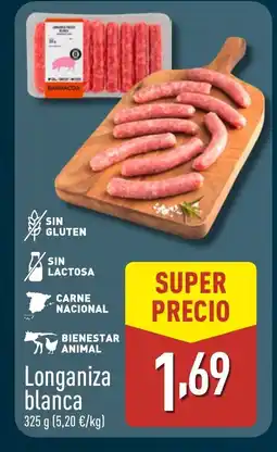 ALDI Longaniza blanca oferta