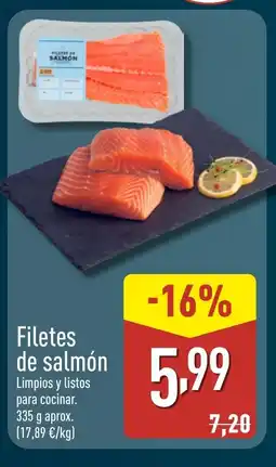 ALDI Filetes de salmón oferta