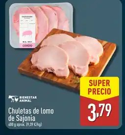 ALDI Chuletas de lomo de Sajonia oferta