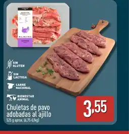 ALDI Chuletas de pavo adobadas al ajillo oferta
