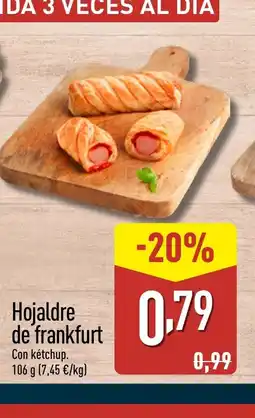 ALDI Hojaldre de frankfurt oferta